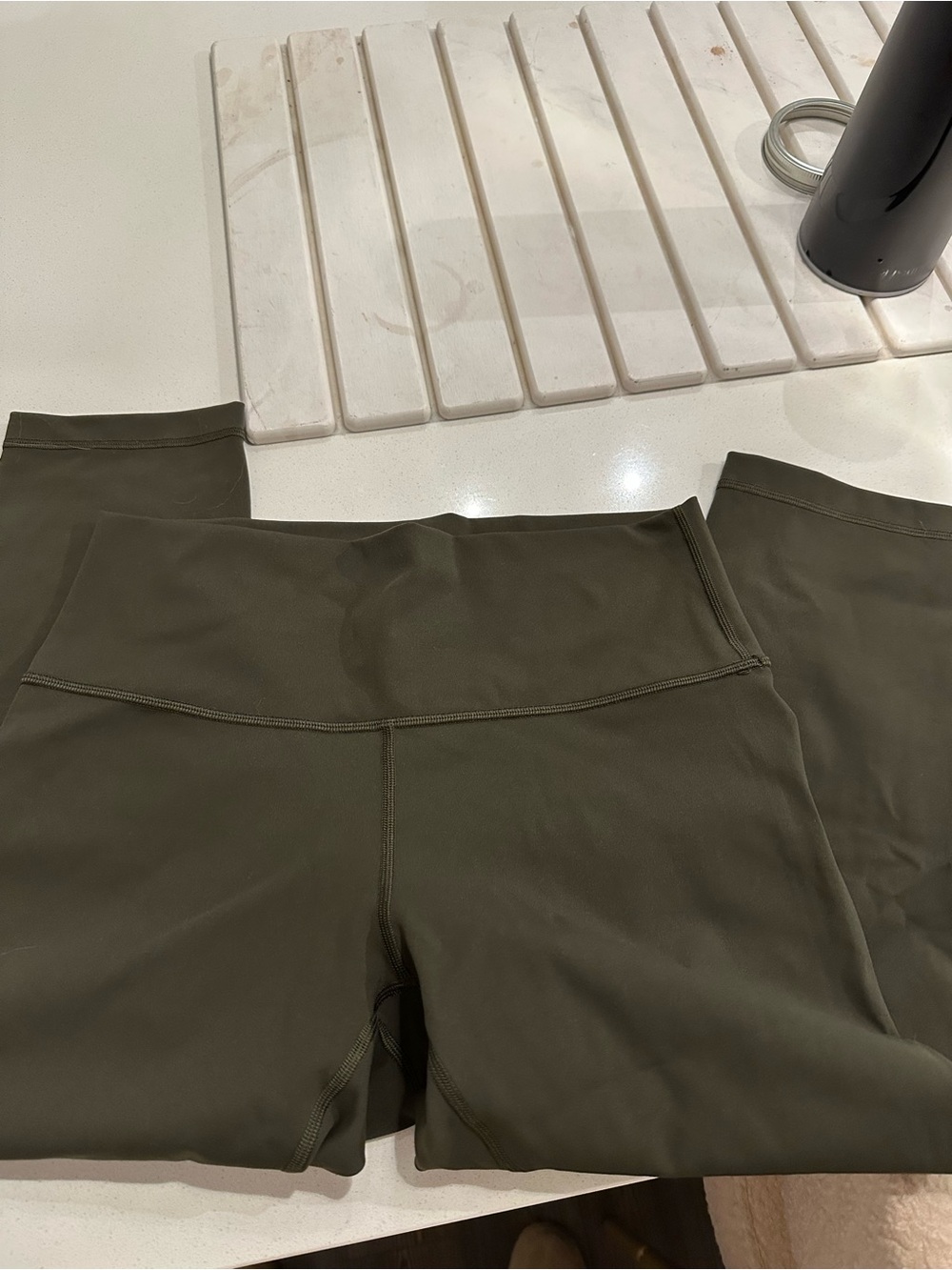 lululemon Olive Green capri leggings - Picture 2 of 5